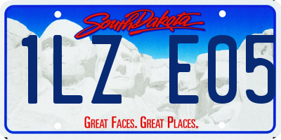 SD license plate 1LZE05