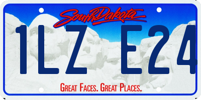 SD license plate 1LZE24