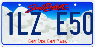 SD license plate 1LZE50