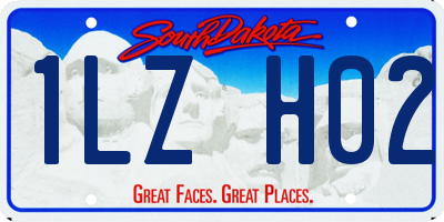 SD license plate 1LZH02