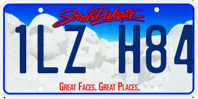 SD license plate 1LZH84