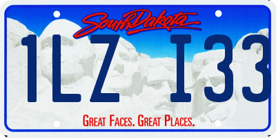 SD license plate 1LZI33