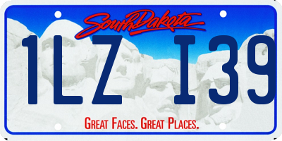 SD license plate 1LZI39