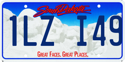 SD license plate 1LZI49