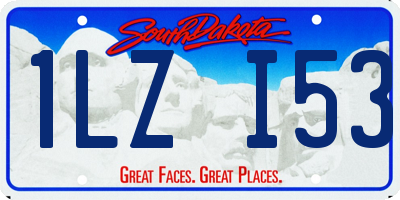 SD license plate 1LZI53