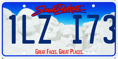 SD license plate 1LZI73