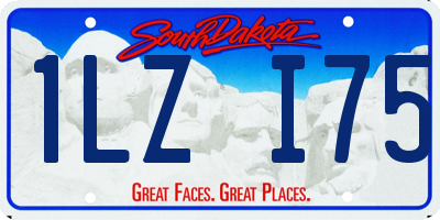 SD license plate 1LZI75
