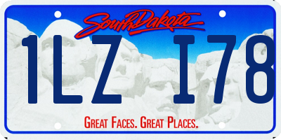 SD license plate 1LZI78