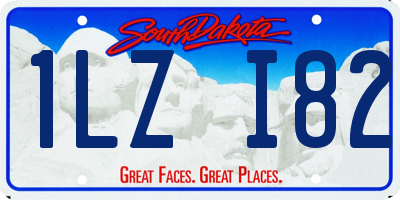 SD license plate 1LZI82