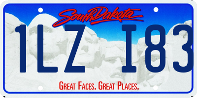 SD license plate 1LZI83