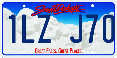 SD license plate 1LZJ70