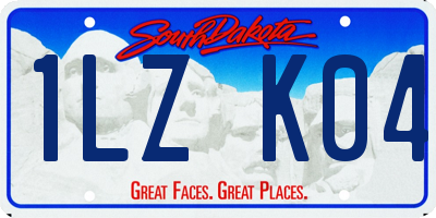 SD license plate 1LZK04