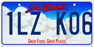 SD license plate 1LZK06