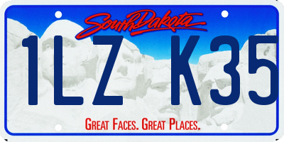 SD license plate 1LZK35