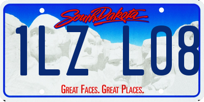 SD license plate 1LZL08