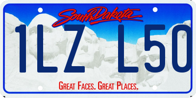 SD license plate 1LZL50