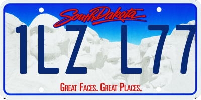 SD license plate 1LZL77