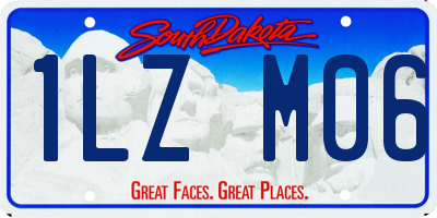 SD license plate 1LZM06