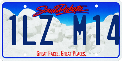 SD license plate 1LZM14