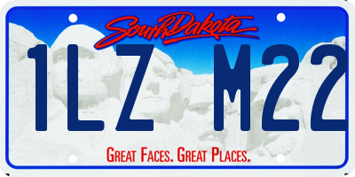 SD license plate 1LZM22