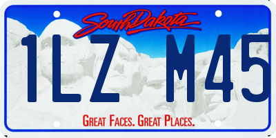 SD license plate 1LZM45