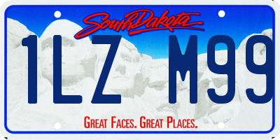 SD license plate 1LZM99