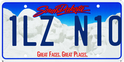 SD license plate 1LZN10