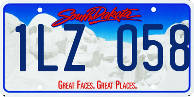 SD license plate 1LZO58