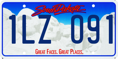 SD license plate 1LZO91