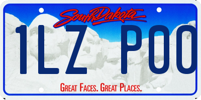 SD license plate 1LZP00