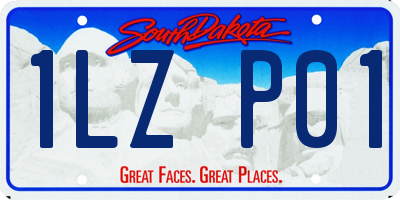 SD license plate 1LZP01