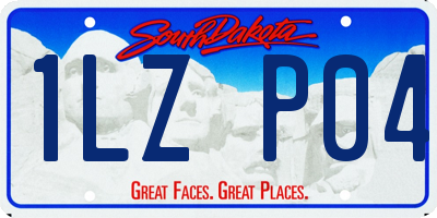 SD license plate 1LZP04