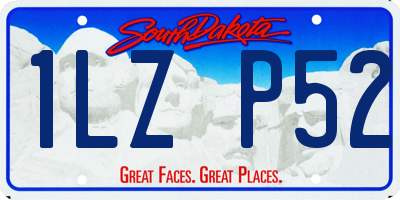 SD license plate 1LZP52
