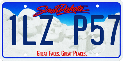 SD license plate 1LZP57