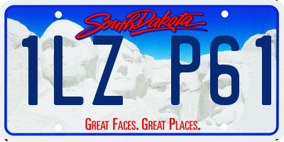 SD license plate 1LZP61