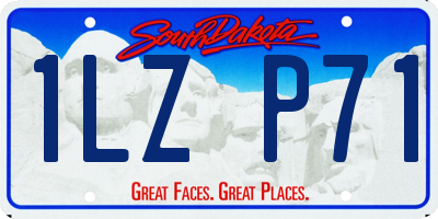 SD license plate 1LZP71