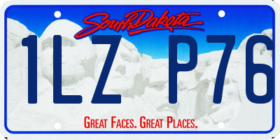 SD license plate 1LZP76