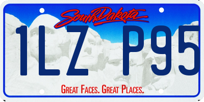 SD license plate 1LZP95