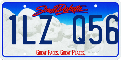 SD license plate 1LZQ56
