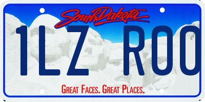 SD license plate 1LZR00