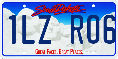 SD license plate 1LZR06