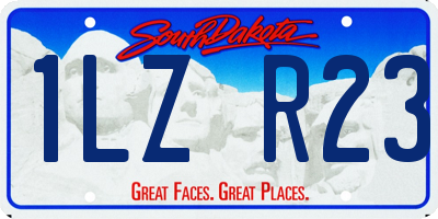 SD license plate 1LZR23