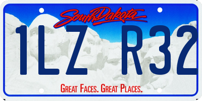 SD license plate 1LZR32