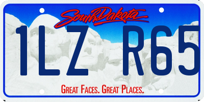 SD license plate 1LZR65
