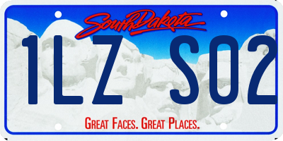 SD license plate 1LZS02