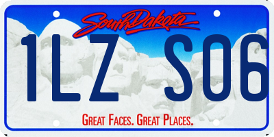 SD license plate 1LZS06