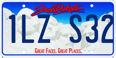 SD license plate 1LZS32