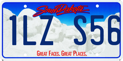 SD license plate 1LZS56
