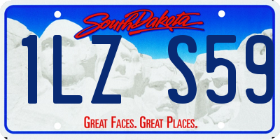 SD license plate 1LZS59