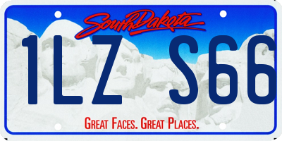 SD license plate 1LZS66